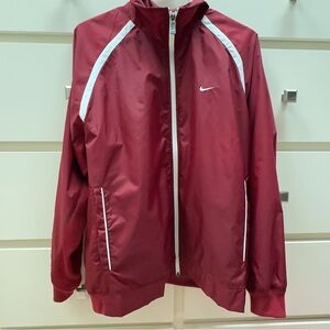 NIKE Vintage Women’s Red Lightweight Jacket/Windbreaker Zipper RN#56323 Size M